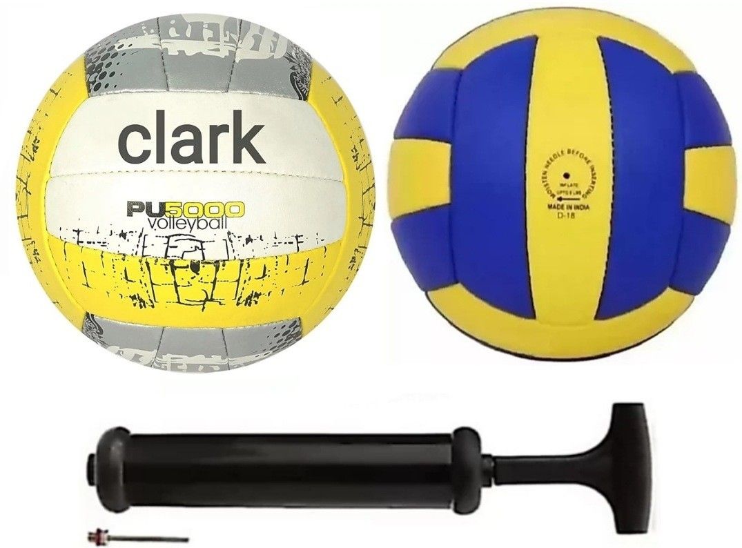 yellow pu 5000 CLK1 volleyball with combo Volleyball - Size: 4-image-33