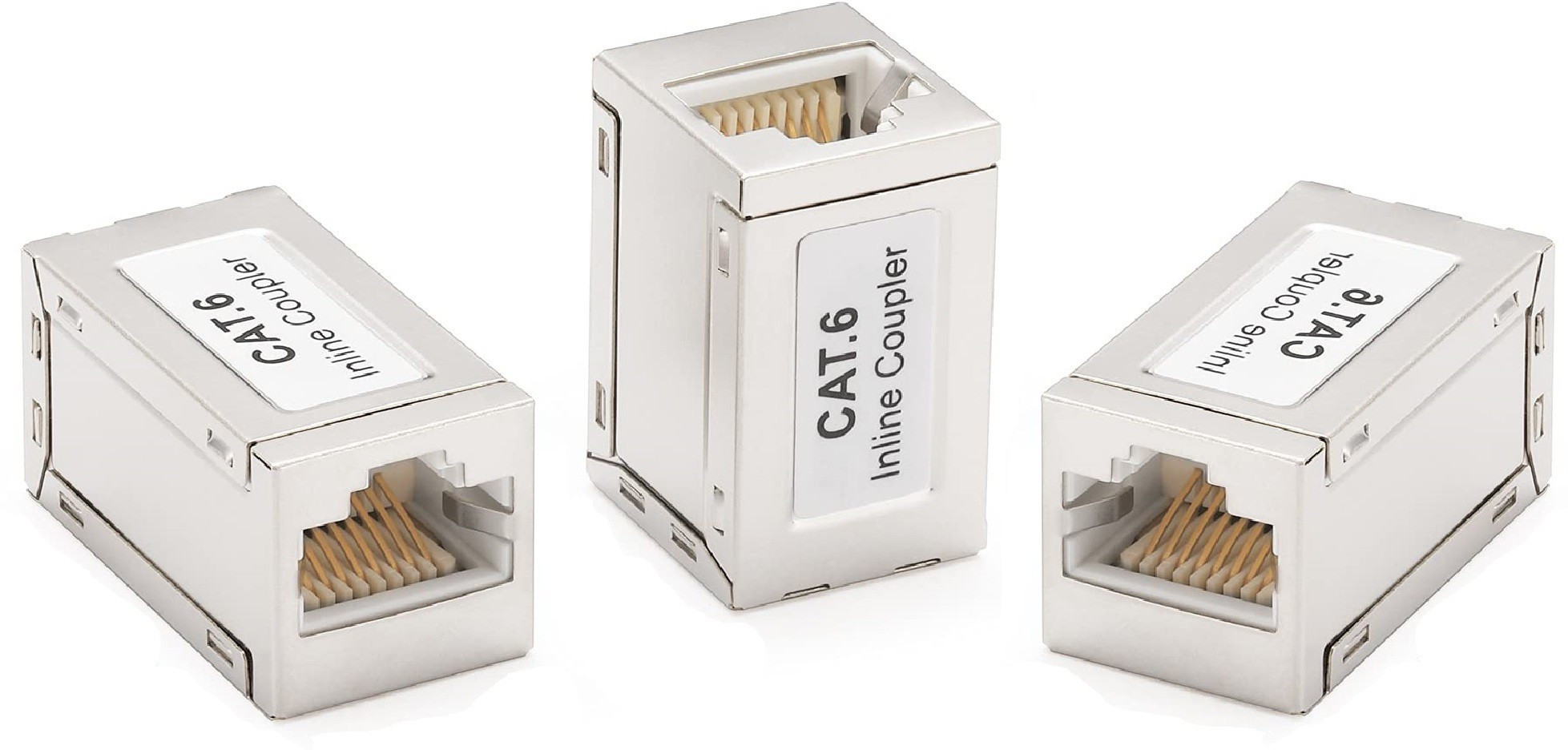 Fedus Pack-3 RJ45 Coupler Inline Shielded, Ethernet Cable Extender, Ethernet Coupler Female to Female Connector in-Line Coupler Network Coupler, Ethernet Connectors For Cat7/ Cat6/ Cat5e Lan Adapter image 1
