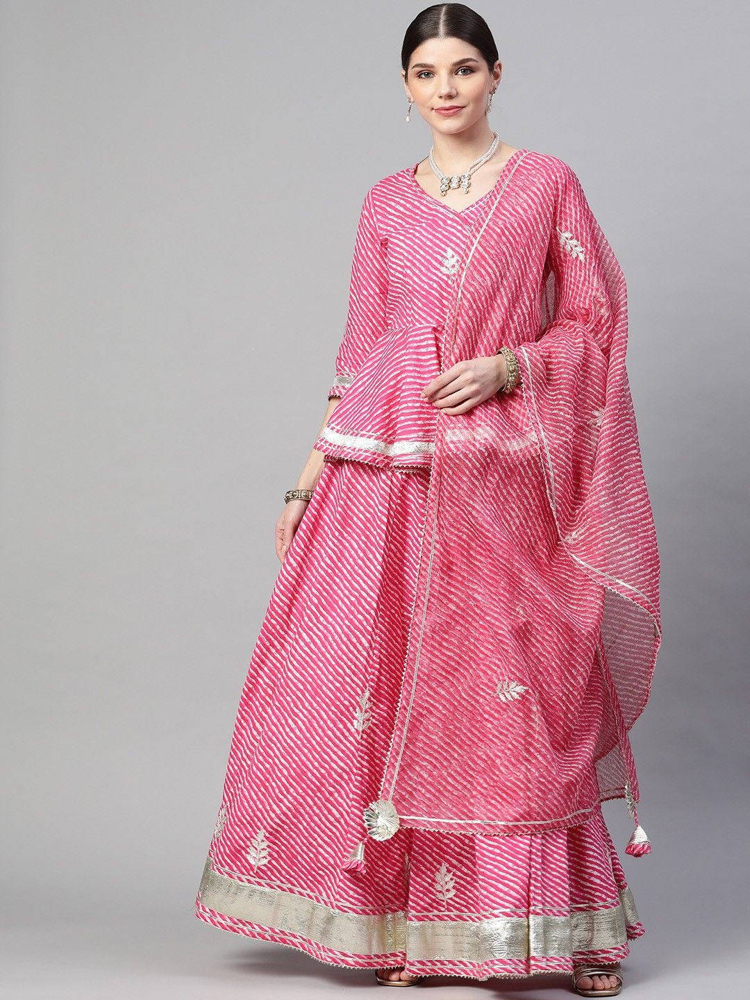 Striped Stitched Lehenga Choli-image-29