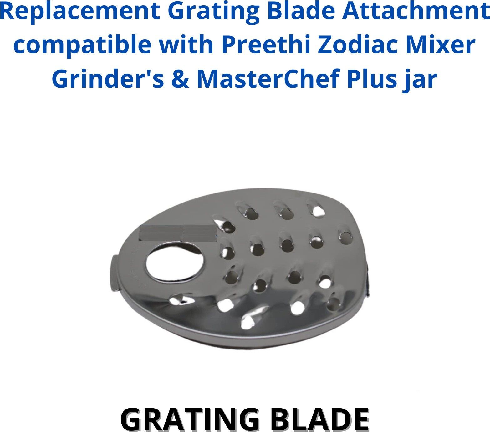 Replacement Grating Blade Attachment compatible with Preethi Zodiac Mixer Grinder's & MasterChef Plus jar Mixer Blender Blade-image-12