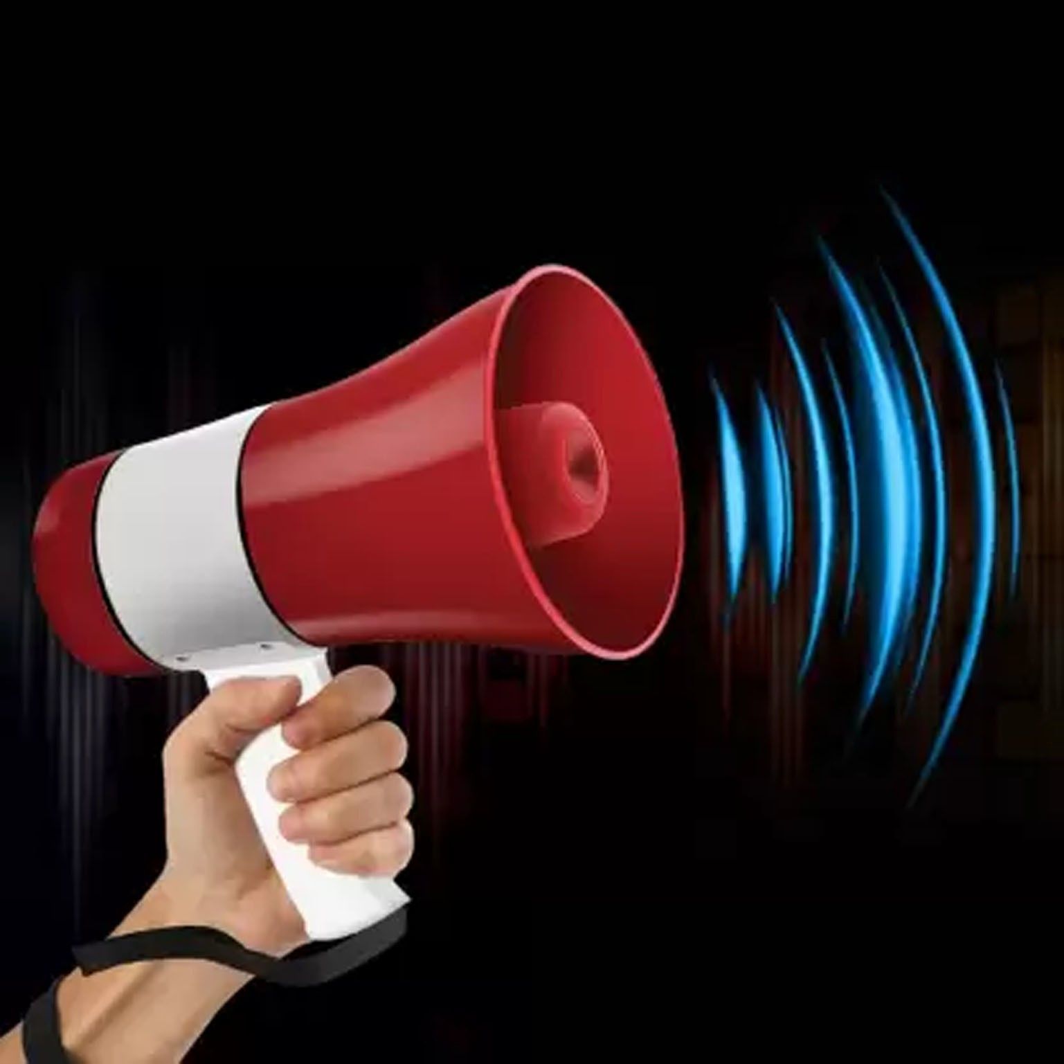 Speaker 50 Watts Handheld Megaphone with Talk Record Play Siren Music&Tour Megaphone Loudspeaker Professional 50W Megaphone Portable Bullhorn with Siren, Voice Recorder Handheld Mic Music/USB and TF Plugs Indoor, Outdoor PA System (50 W) Indoor, Outdoor PA System