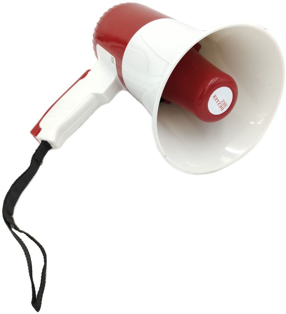 Speaker 50 Watts Handheld Megaphone with Talk Record Play Siren Music&Tour Guide Indoor/Outdoor loudspeaker Megaphone Rechargeable with Recording, BLUETOOTH/USB Media Player & Siren 50W Handheld Indoor, Outdoor PA System