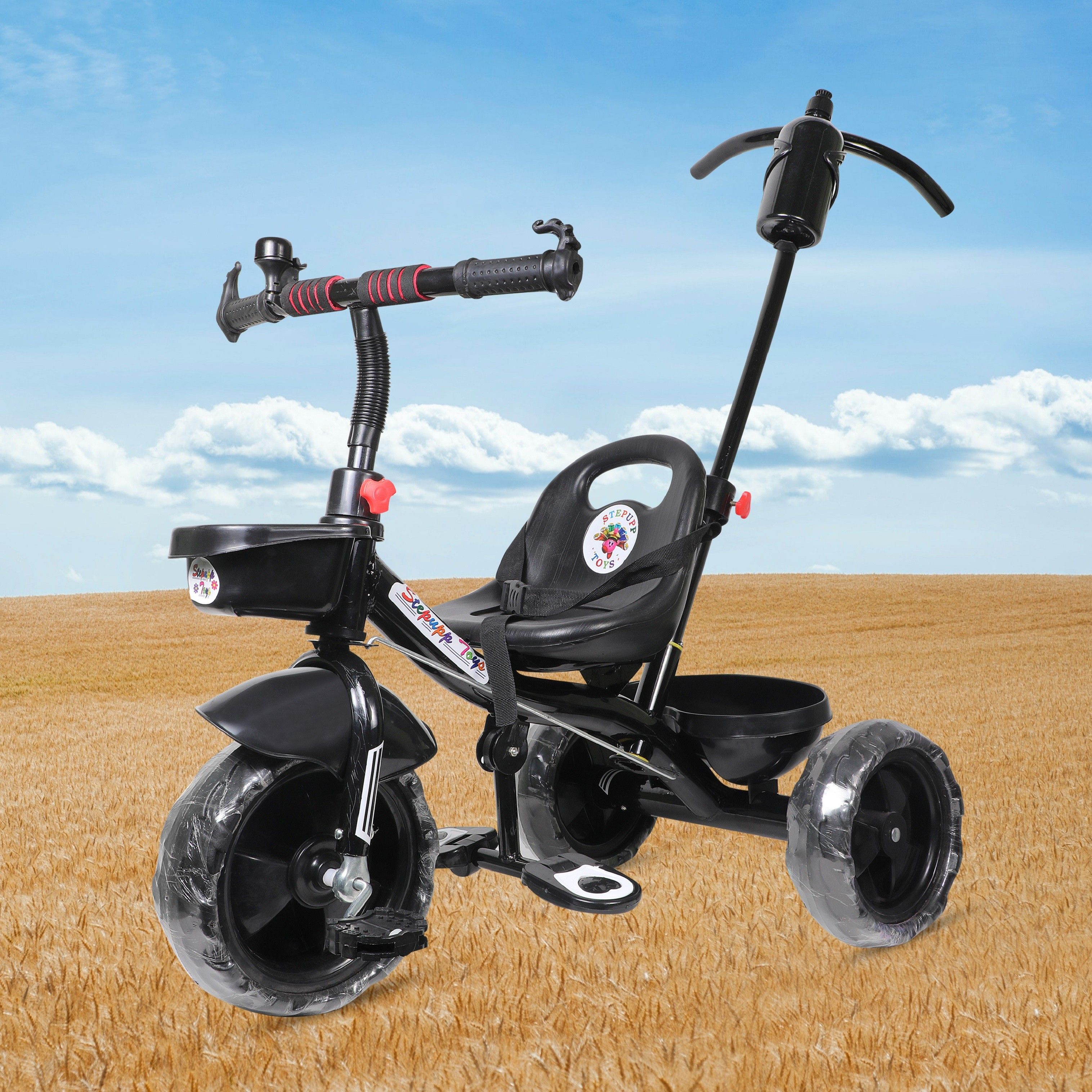 Tricycle for Kids with back basket Parent Handel Tricycle for Kids with back basket Parent Handel Tricycle-image-40