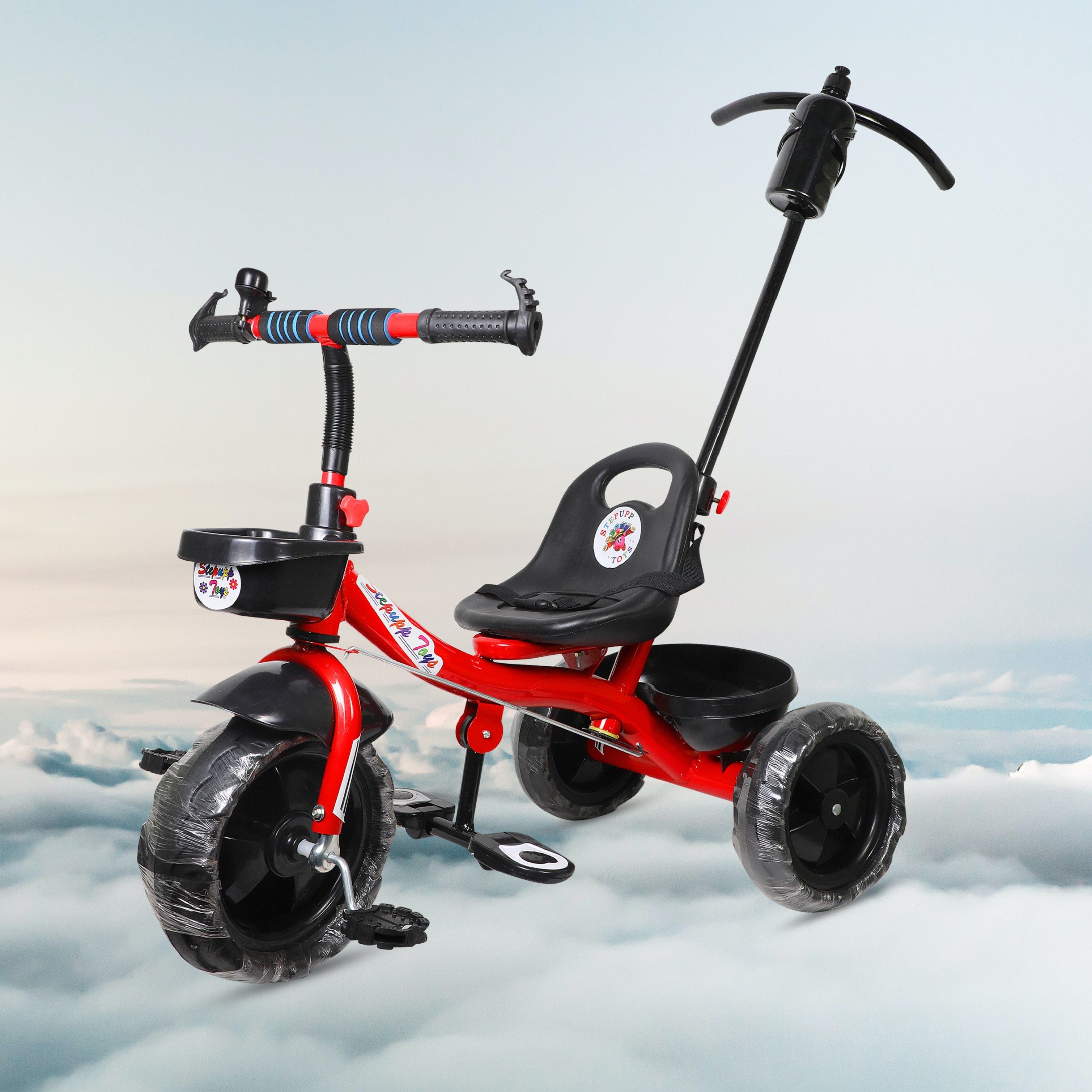 Kids Ride on with Storage Space,Parent Handle,Seatbelt TRIKE FOR BABY BOYS OR BABY GIRLS BEST RIDE FOR 2-5 YEARS KIDS Tricycle-image-7