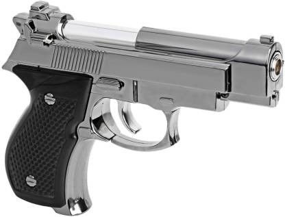 Beretta Silver Colour 117 PIA INTERNATIONAL FIRST QUALITY MINI GUN SHAPE Pocket Lighter-image-9
