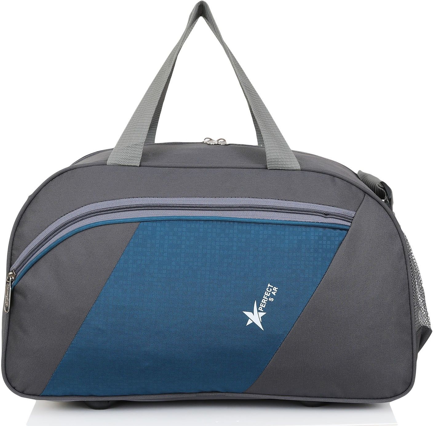 40 L Gym Duffel Bag - 40 L Hand Duffel Bag 12 inch 9.5 inch 20 inch Stylish Light Weight Small Travel Duffel Bag For Men & Women Quality Tested Luggage Bag - Grey - Regular Capacity {Grey} - Grey-image-24
