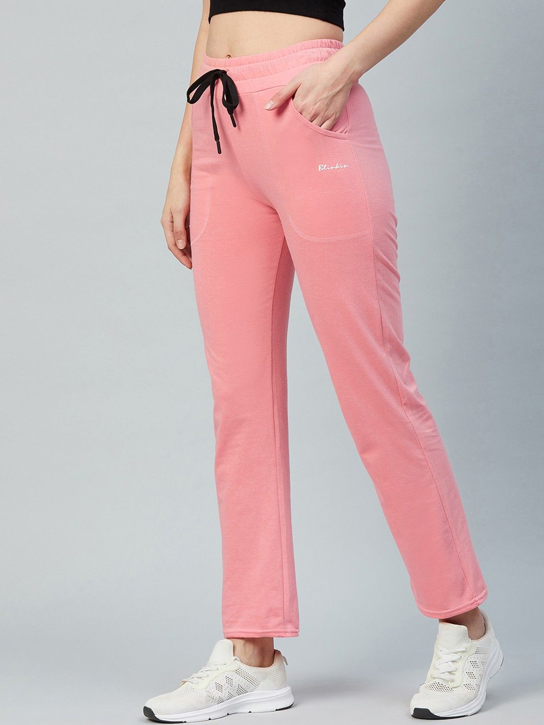 blinkin Women Solid Pink Track Pants-picture-22