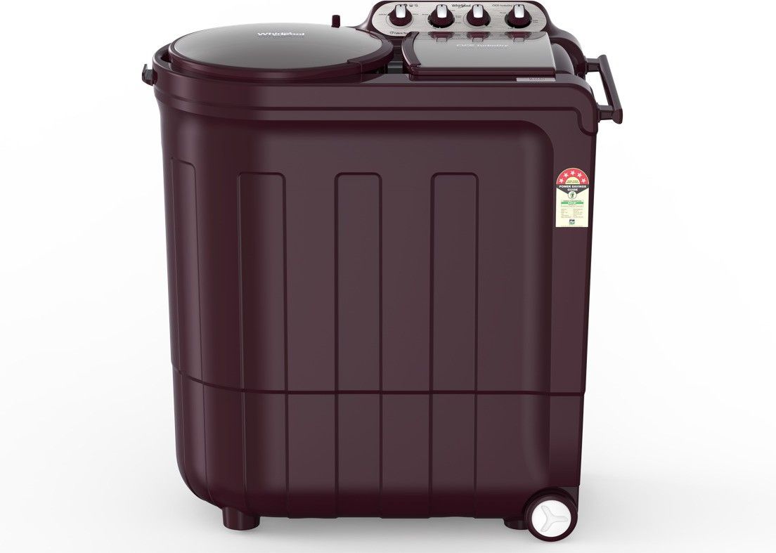 7.5 kg 5 Star, Power Dry Technology Semi Automatic Top Load Maroon-image-4