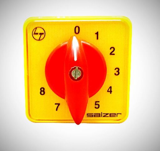 Salzer (L&T) Cam Operated Rotary Switch (Multistep) S6 B13 6Amps 1 Pole 8 Way (Position), Cat no: 61065SAB13TDYR-picture-28