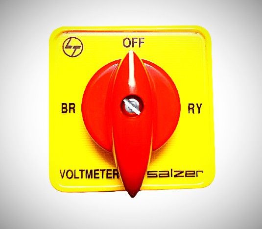 Salzer (L&T) 6A Voltmeter Selector Switch (VSS) (Voltage between phase with OFF) Cat no: 61312SAB13TDYR-picture-19