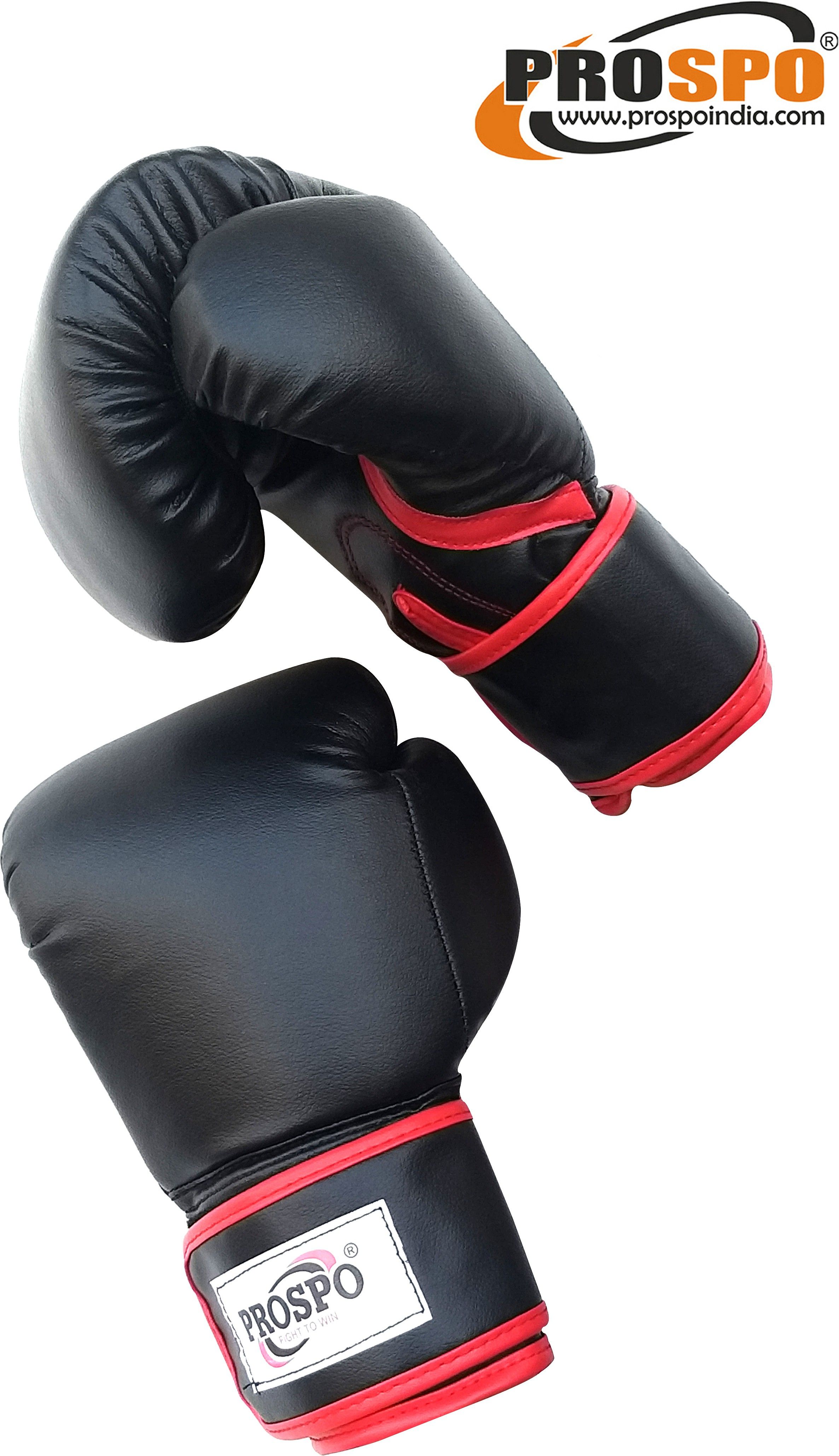 prospo Black_Gloves_10 oz Boxing Gloves-picture-16