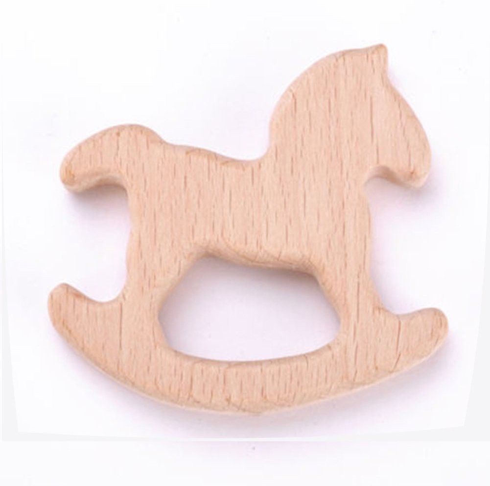 vinmot Organic Non Toxic Wooden Teethers For Babies ( Horse ) Teether-picture-23