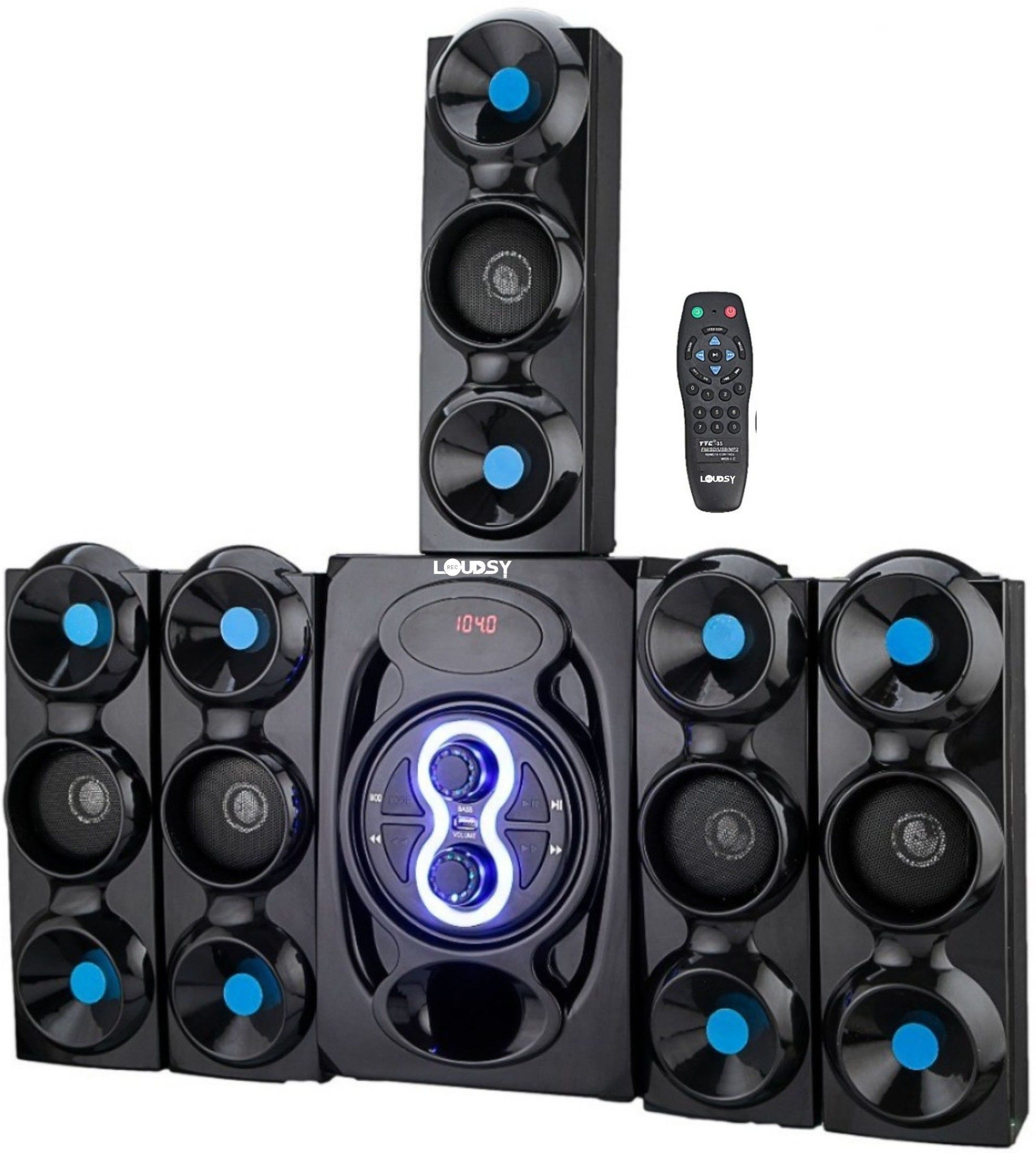 LOUDSY Best Buy Popularity High-Fidelity Transmission Powerful Sound Audio Extra Bass Home Theatre Flashing LED Light BestIn Built Bluetooth Connectivity |Gaming|Outdoo|Home Audio TF/FM Slot Home Theatre compatibility and stable transmission wireless technology 200 W Bluetooth Home Audio Speaker-image-41
