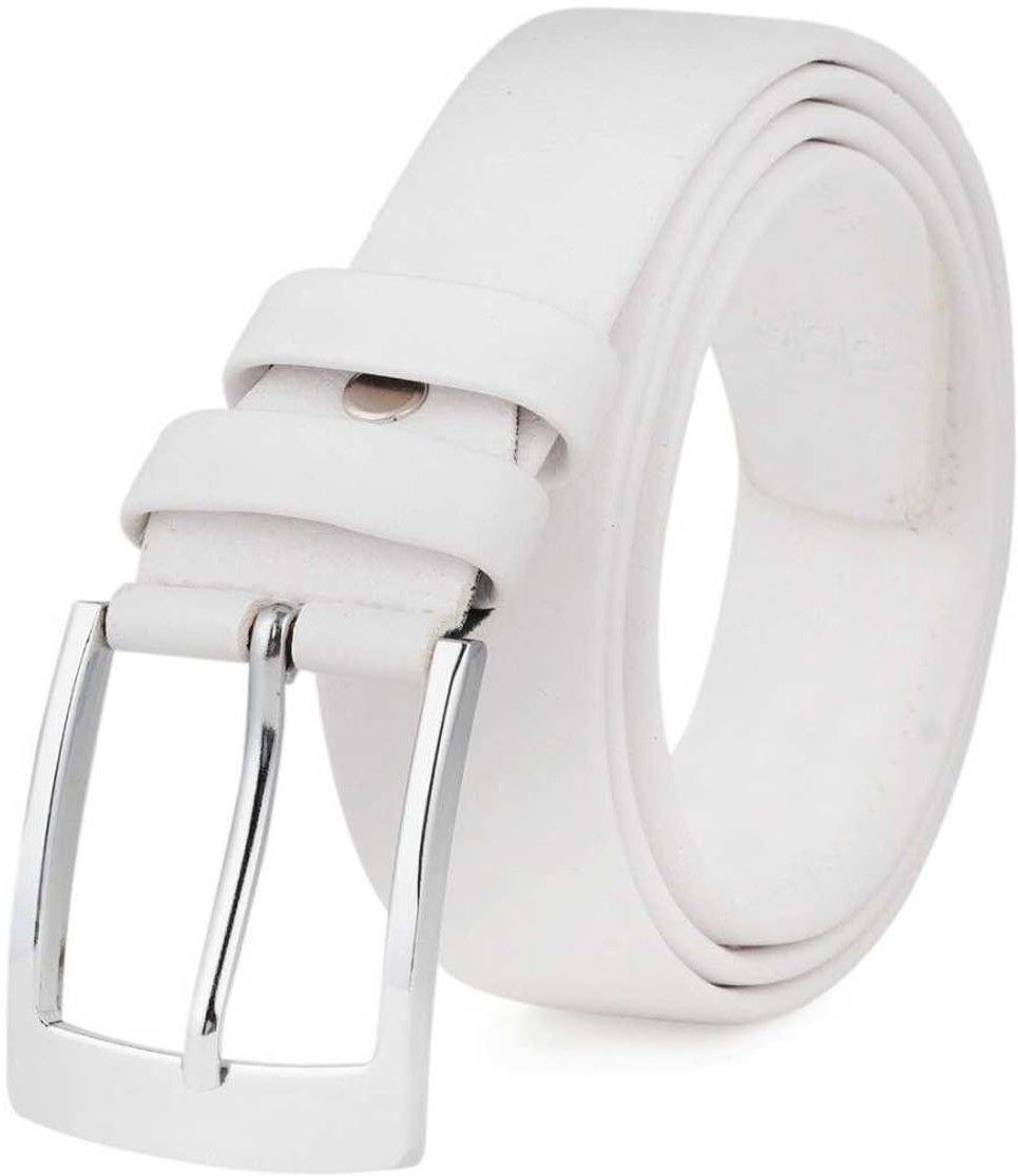 kaezri Men White Texas Leatherite Belt-picture-6