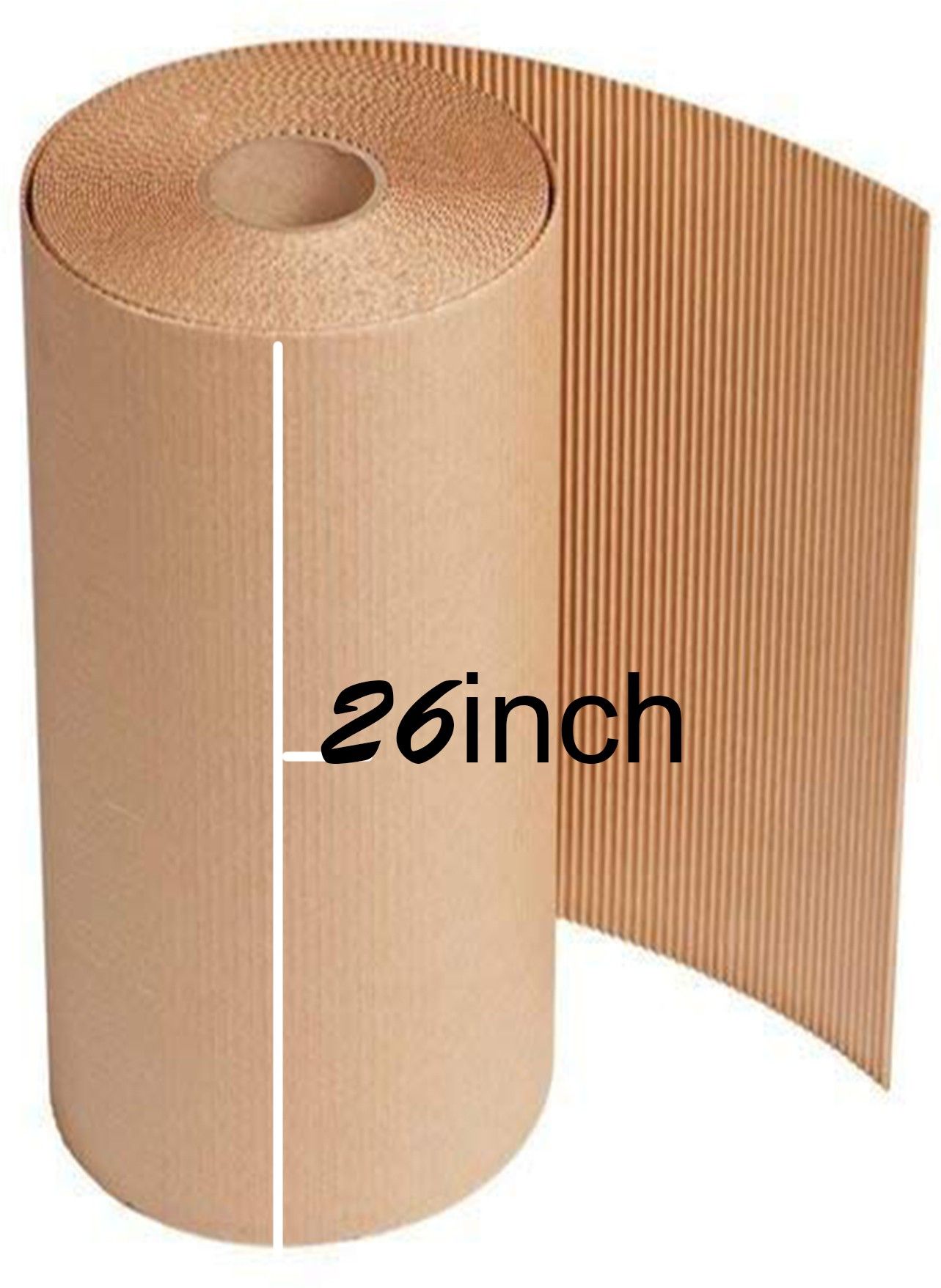 Corrugated Cardboard Paper Roll Brown Paper for Packing and Crafting Roll Material Cardboard Roll 290 GSM ( 26 Inch x 5 Meter ) Packaging Box