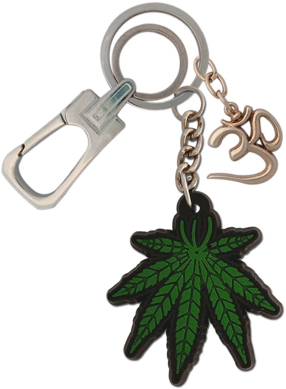 shoky looks Green Leaf With OM High Quality Locking Lock Locking Carabiner-picture-43