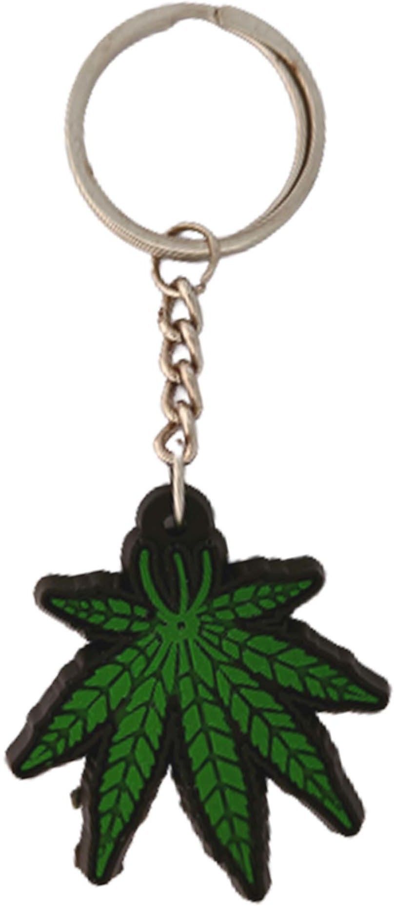 shoky looks Green Leaf Unique Metal Finishing Locking Lock with White Cat Locking Carabiner-picture-23