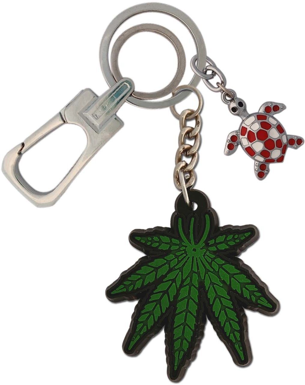 shoky looks Green Leaf Unique Metal Finishing Locking Lock with Beautiful Turtle Carabiner-picture-47