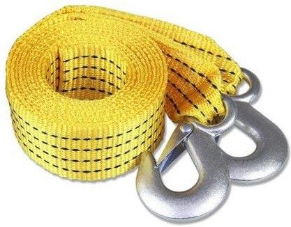 SR- 4M Heavy Duty 5 Ton Car Tow Cable Towing Pull Rope Strap Hooks Van Road Recovery 4 m Towing Cable (Iron, Nylon, 4999 kg Pull Capacity) 4 m Towing Cable-image-4