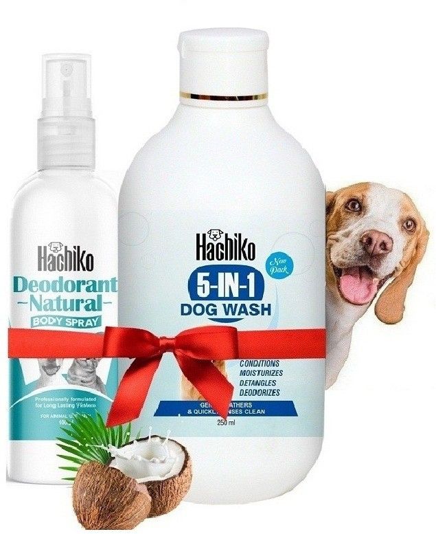 High Quality ( Combo of 2 ) Dog & Cat Shampoo 5 in 1 + Deodorant Spray Perfume Allergy Relief, Anti-dandruff, Anti-fungal, Whitening and Color Enhancing, Conditioning, Anti-itching, Anti-microbial Artificial Fragrance Free Dog Shampoo-image-24