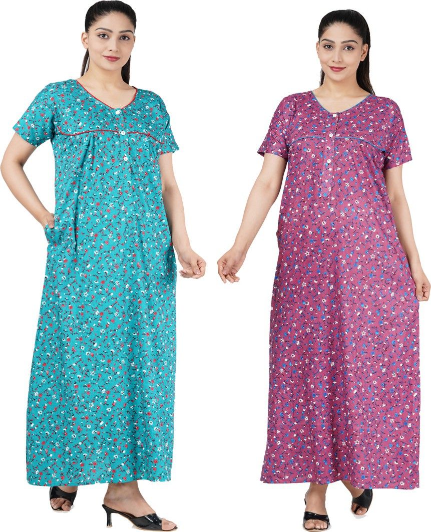 wristy Women Nighty Set-picture-5