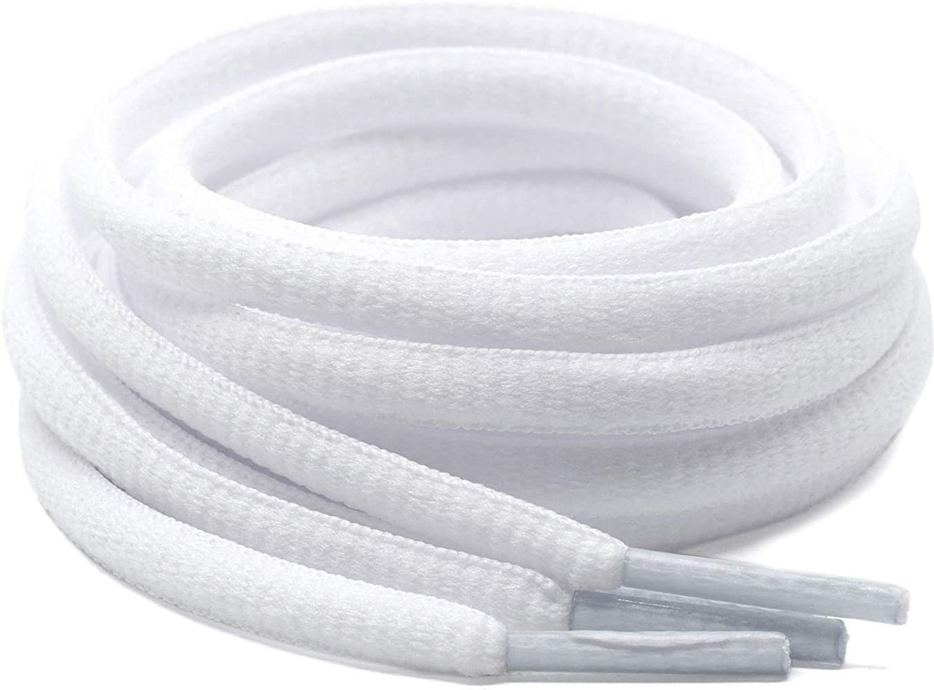 HOME13 Round Oval Shoes Laces For Sports/Running/Athletic shoes Laces (120 Cm ,White,4) Shoe Lace-picture-11