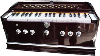 khalsa musical 7 Stopper 3 1/4 Octive,Double Bellow,39 Keys Harmonium With Bag 3.2 Octave Hand Pumped Harmonium image 1