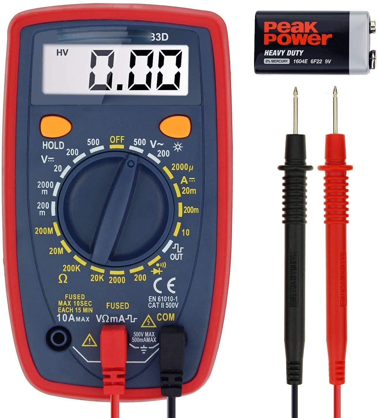 UT33D MANUAL RANGING DIGITAL MULTIMETER AC DC VOLTAGE MULTI TESTER 2000 COUNT Digital Multimeter-image-31