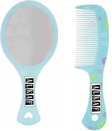 Mini Hair Styling Comb With Mirror ( Multicolor )-image-42