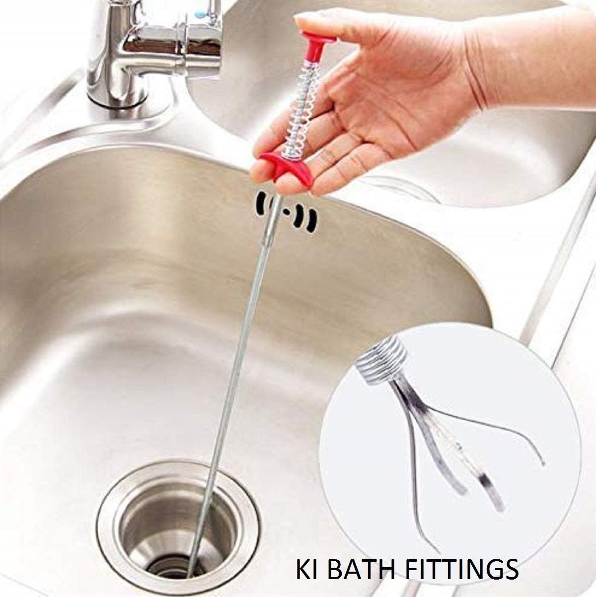 Drain Pipe Cleaning Spring Stick,Hair Catching, Pipe Cleaning, Clog Remover Tool Hair Wash Basin