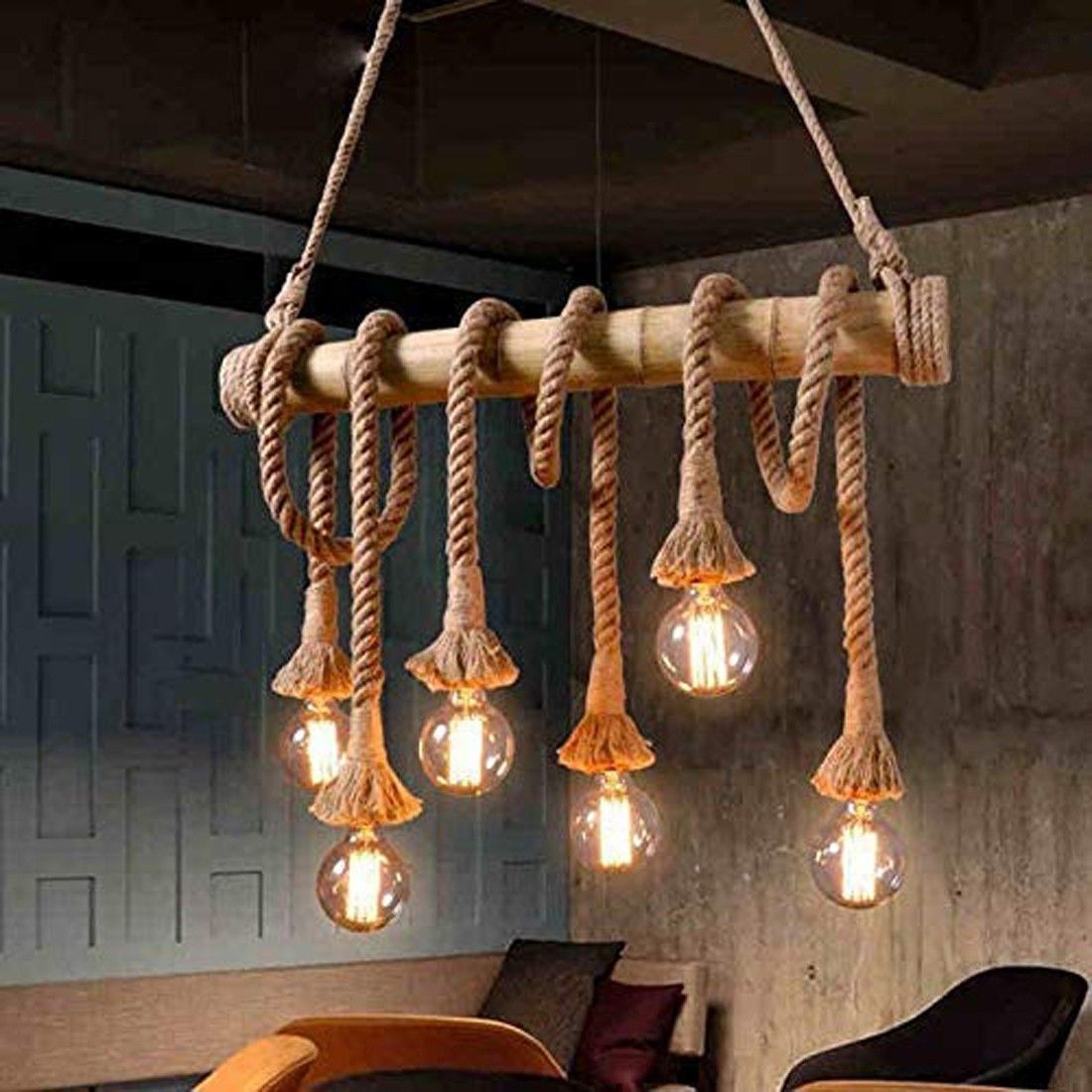 GL-005 Chain Wood Light Hanging Chain Rod