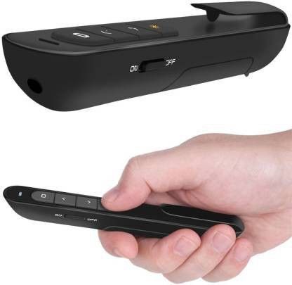 Jihaan Premium USB Wireless Remote Control Professional Laser Pointer Presenter Slide Changer Controller, Laser Presenter (Black) Presenter