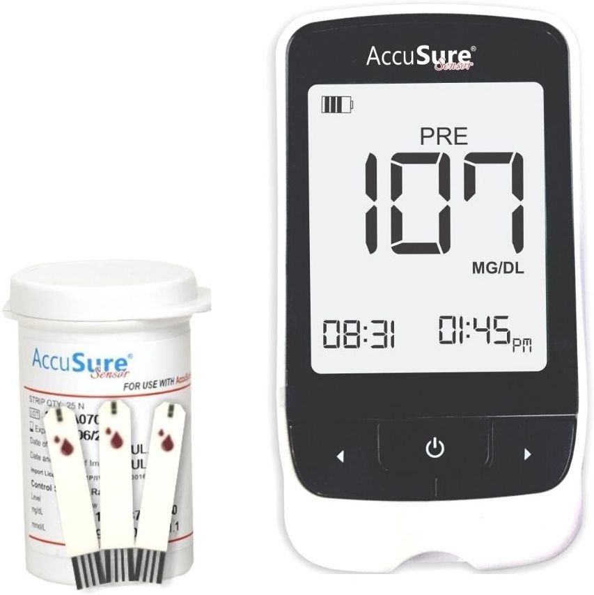 accusure Sensor Digital Blood Glucose meter Glucometer-picture-13