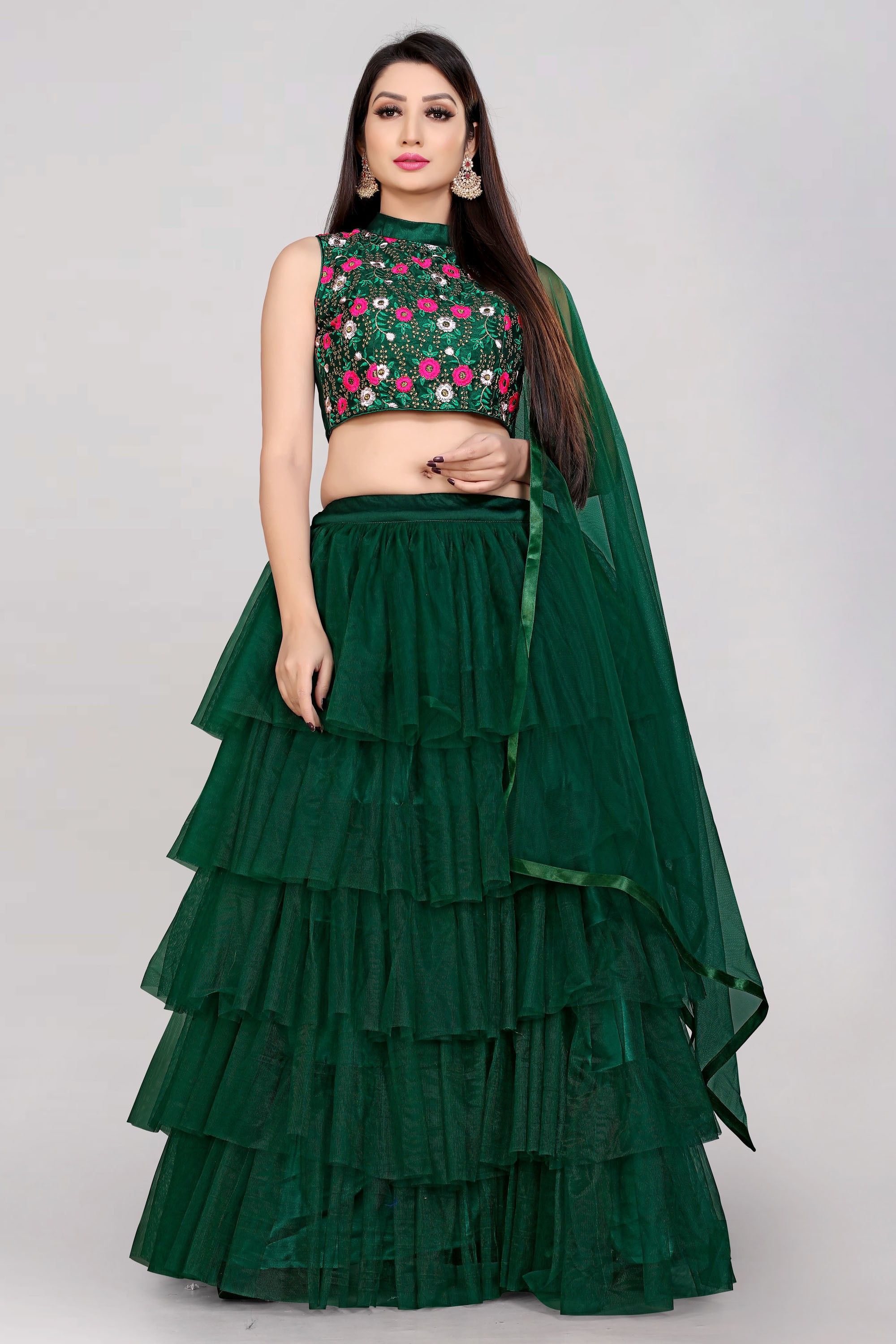 divastri Embroidered Semi Stitched Lehenga Choli-picture-40