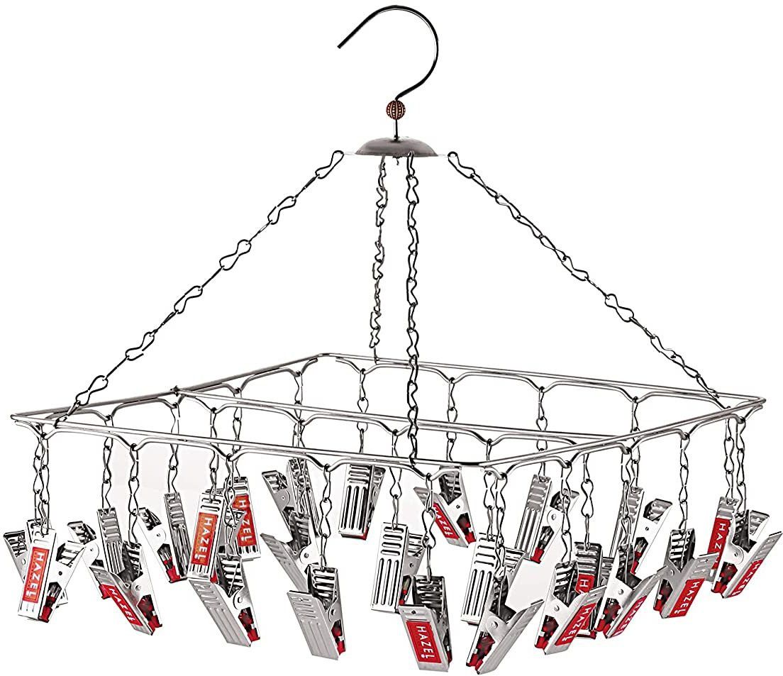 25 Clips Stainless Steel Square Cloth Dryer/Clothes Drying Stand/Hanger Clips Stainless Steel Cloth Clips