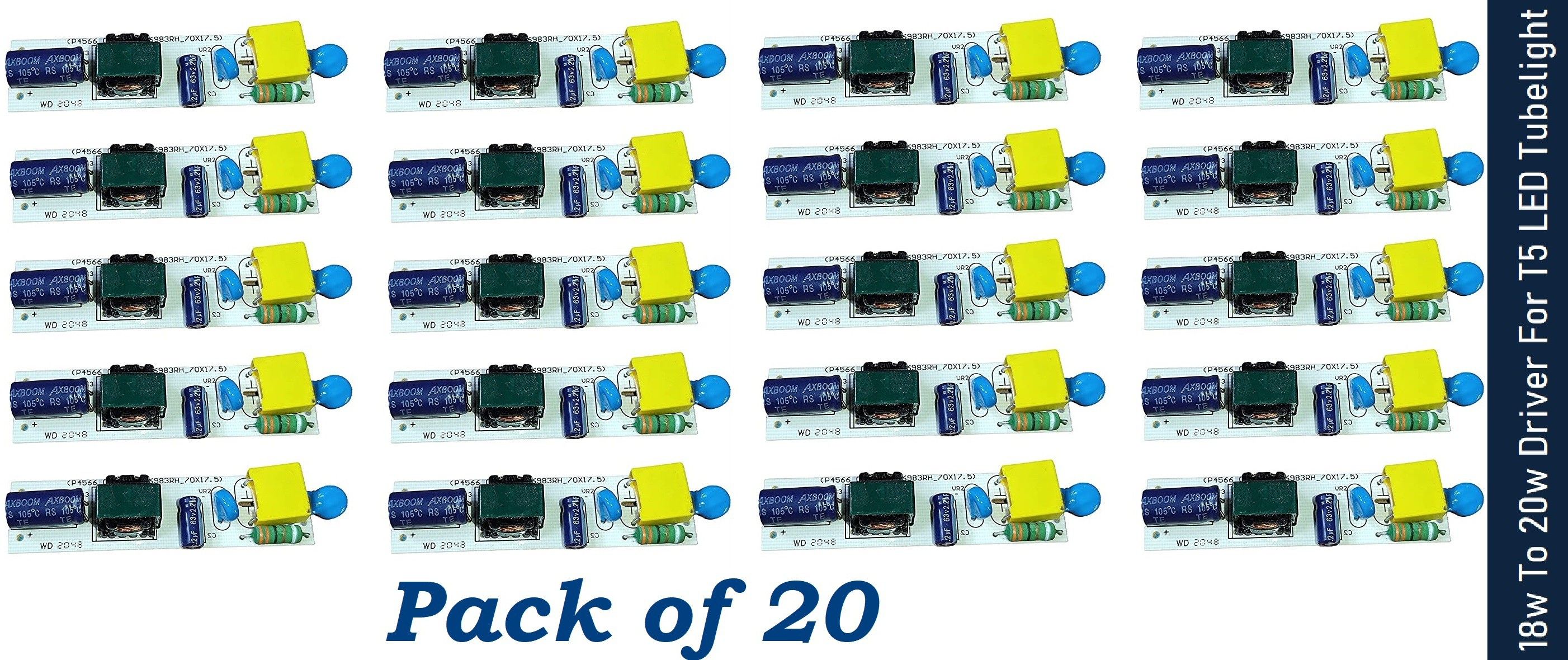 sg flash ( Pack of 20) Driver For T5 LED Tubelight (18w To 20w) Electronic Components Electronic Hobby Kit-picture-42