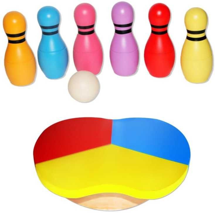 vparents Apple Balance Board and Mini Bowling Pins Set (3-8 Years) - Indoor & Outdoor-picture-10