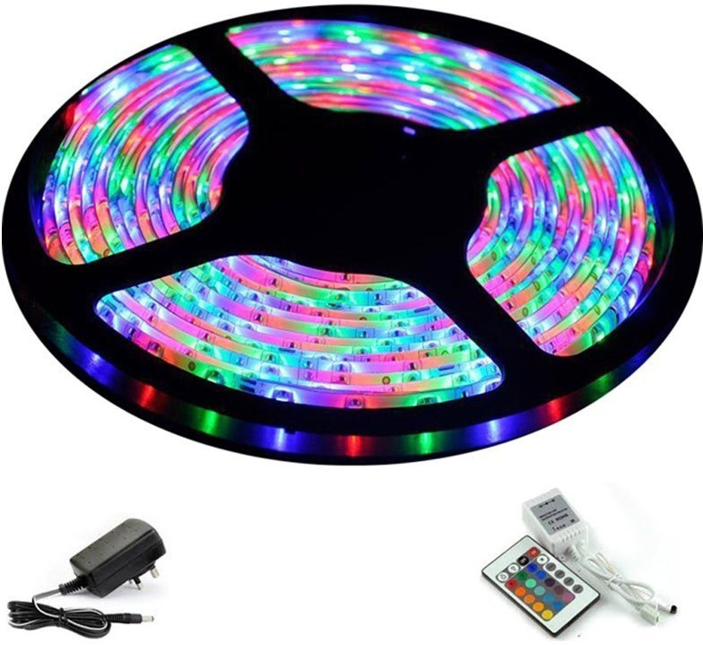 aae 240 LEDs 4 m Multicolor Color Changing, Flickering, Steady Strip Rice Lights image 1