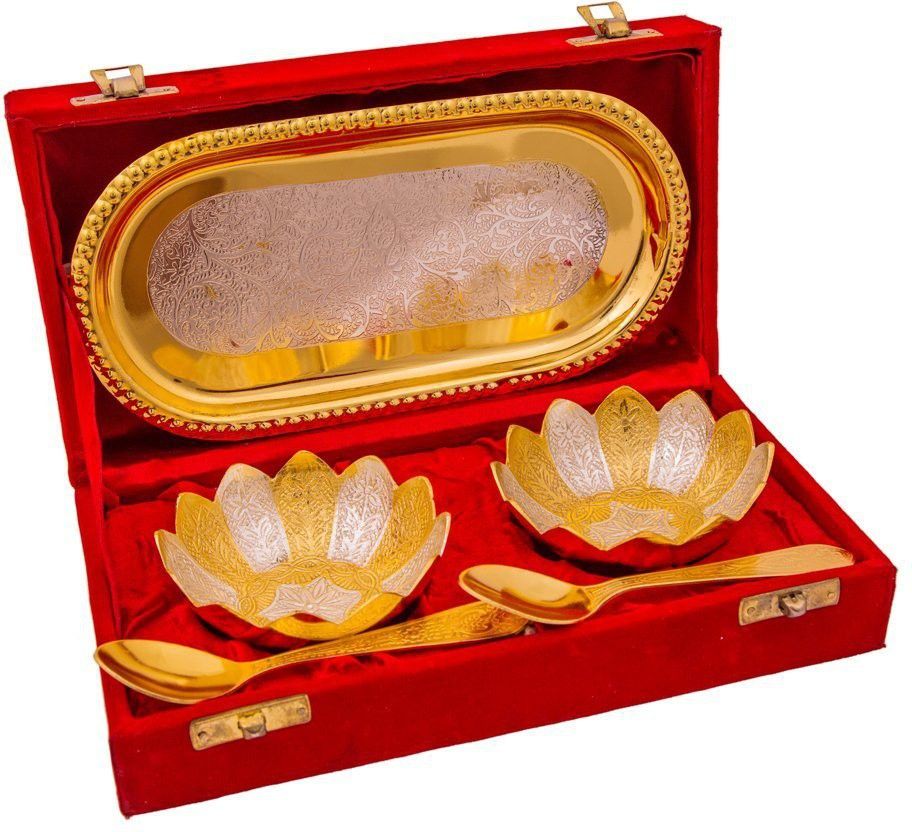 Lotus Designer Silver Plated Decorative Platter-image-5