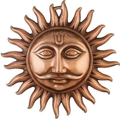 wall Hanging Sun Surya Idol for Vastu, Good Luck, Success and Prosperity for Brass Yantra-image-43