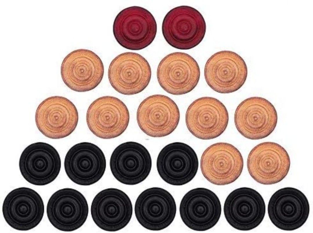 shri shyam traders K M carrom coins with 1 striker Carrom Pawns-picture-17