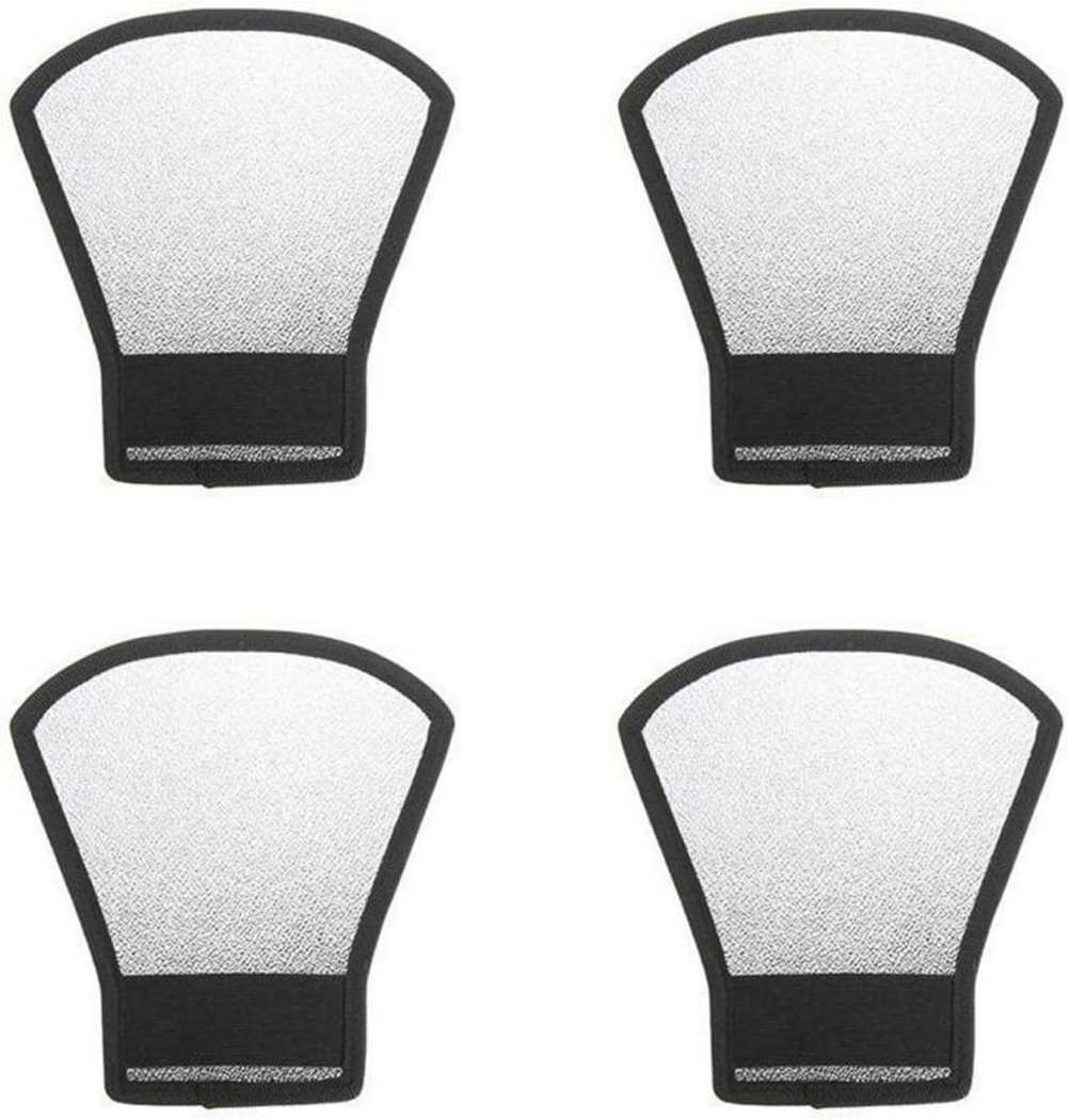 ALFASIYA Silver White Reflector for Camera Flash for Photography (Pack of 4) FLASH Diffuser image 1