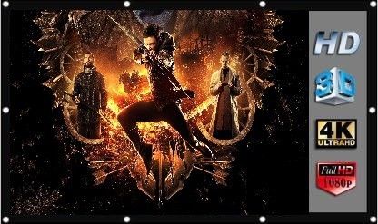 Savsol 120" Inch Projector Screen (Foldable) 8 x 6 Feet 4:3 Ratio 3D UHD Supported Projector Screen (Width 244 cm x 183 cm Height)-image-24