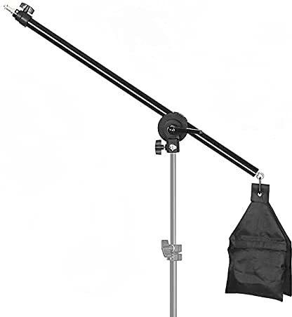 MILLETS Photo Studio Tall Lighting Reflector Arm Stand Reflector Holder Boom Arm - 33" Tripod Ball Head-image-22