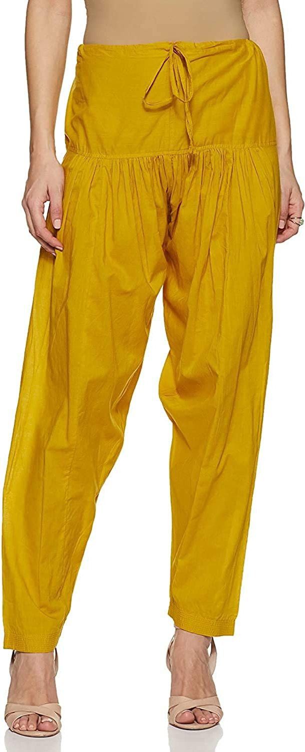 Pure Cotton Printed Women ["Yellow"] Salwar-image-10