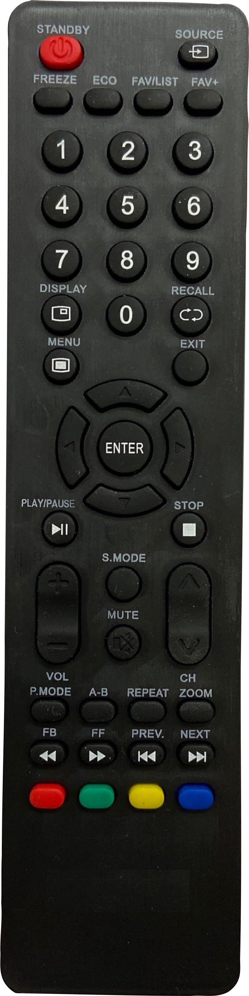 SHIELDGUARD Remote Control No. 293, Compatible for LED TV Impex Remote Controller image 1