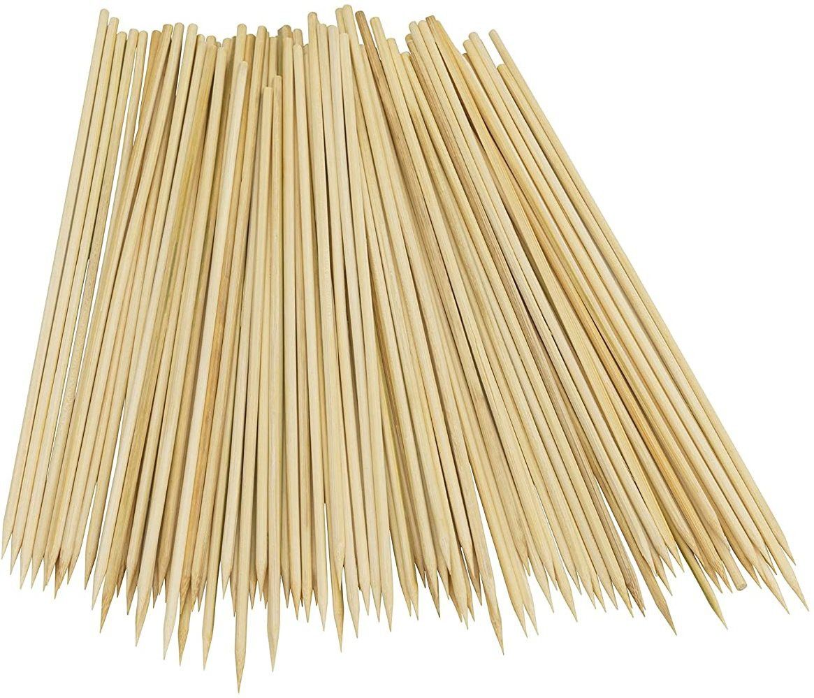2.5mm Disposable Bamboo BBQ SKEWERS 12" Kebab Grill & Parties Disposable Bamboo Roast Fork, Dessert Fork Set-image-22