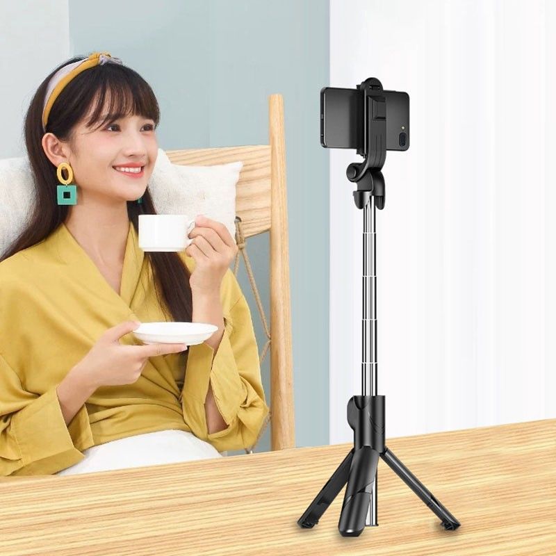 PULTO Tripod Extendable Bluetooth Selfie Stick|Monpod Mobile Phone Holder Stand Travel Single Gimbal for Mobile-image-16