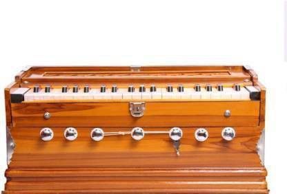 khalsa musical Bass Reed & Male Reed Double Fold Bellow & 39 Keys, 7 Stopper 3.2 Octave Hand 3.2 Octave Hand Pumped Harmonium-picture-8