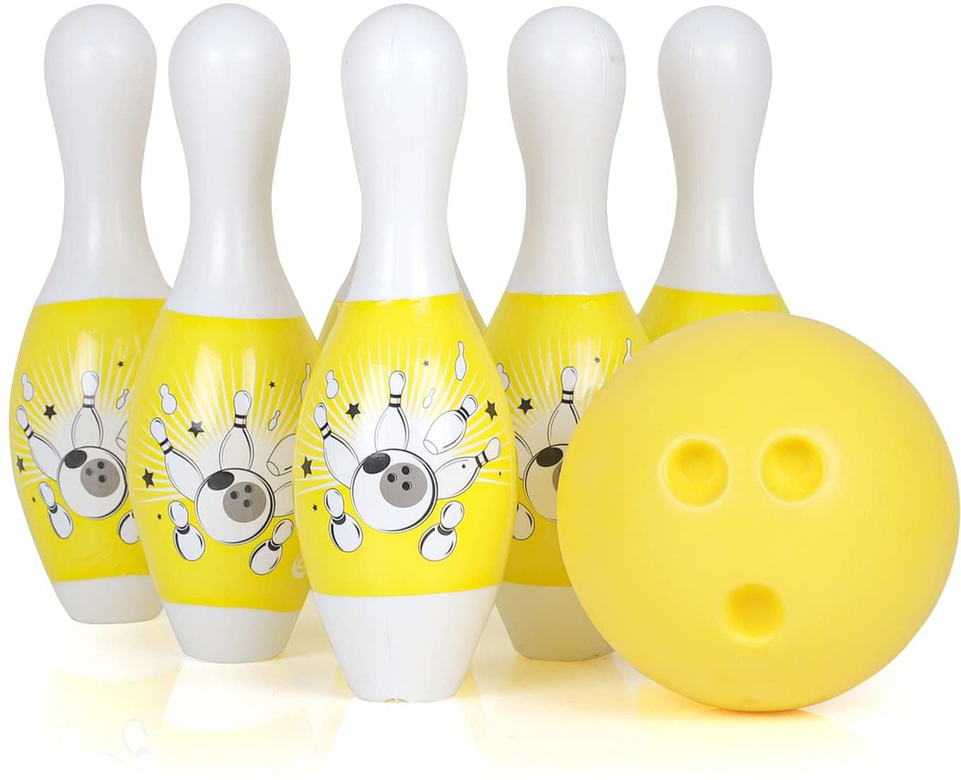 Bowling Games for Kid 6Pin1 Balls Bowling Set for Kids Games Indoor Outdoor Play Sports Bowling Set